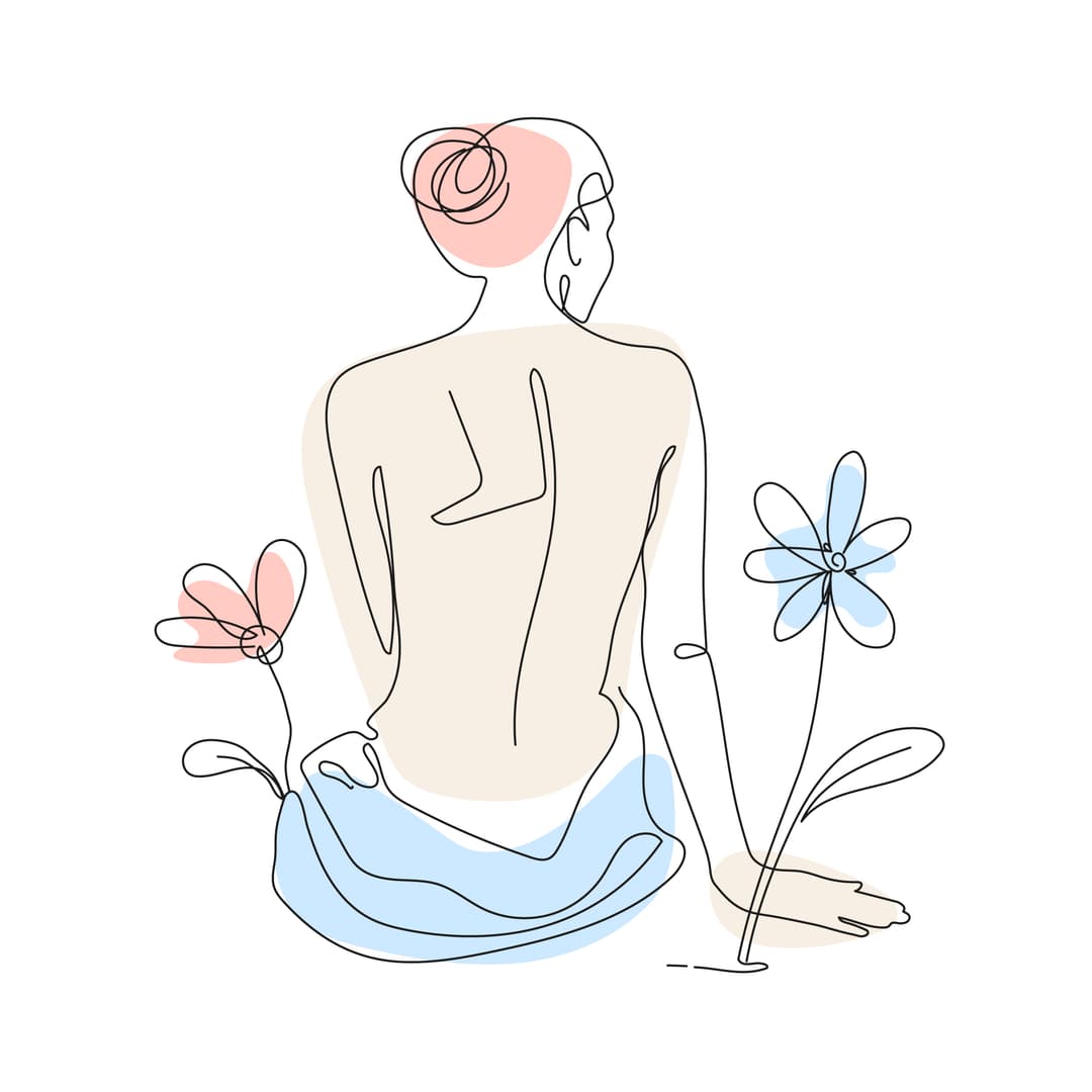 Person relaxing and meditating